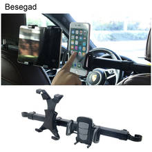 Besegad Car Headrest Mount Holder Universal Phone Tablet Support Cradle Bracket for iPhone iPad Xiaomi Samsung Tab Tablet PC 2024 - buy cheap