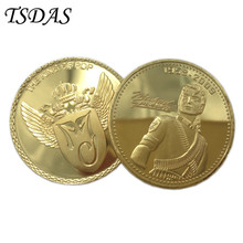 Hot sales Michael Jackson Gold Plated Coin Metal Gold Coins Free Shipping 1pcs/lot Souvenir Gold Metal Coin 2024 - buy cheap
