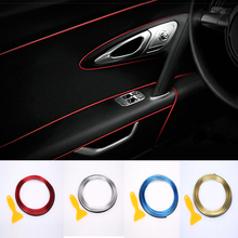 Tiras de decoración Interior de coche, moldura para el borde de la puerta del salpicadero, Universal, accesorios para coche BMW Lada, pegatina decorativa 2024 - compra barato