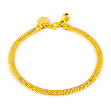 wholesale 24k gold GP 4MM snake link chain bracelet for men Free Shipping.Fashion pure Gold COLOR men's Jewelry Bracelet 2024 - buy cheap