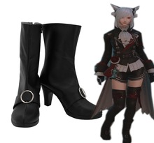 Final Fantasy XIV Black Mage Cosplay Shoes Boots For Adult Women Custom Made European Size 2024 - buy cheap