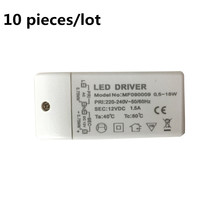 10pieces 18W DC 12V 1.5A AC 220-240V DC High quality LED TRANSFORMER DRIVER Converter led lamp bulb light / lifetime warranty!! 2024 - buy cheap