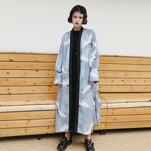Женская длинная рубашка, кимоно в японском стиле Харадзюку, кардиган, рубашка, юката, женская модель TA498, 2018 2024 - купить недорого