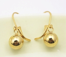 Fashion Gold Bead Dangle Golden Stainless Steel Stud Earrings Ear Stud Earrings Fine Jewelry brincos bijoux 2024 - buy cheap