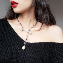 Luxury Design Imitation Pearl Pendant Necklace Female Sweater Clavicle Chain Short Necklaces for Women 2019 Fashion Jewelry Gift 2024 - buy cheap