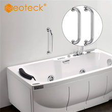 Neteck-chuveiro de aço inoxidável, 2 peças, 30cm, aderência de segurança para banheiro, porta de vidro, toalha, trilho 2024 - compre barato