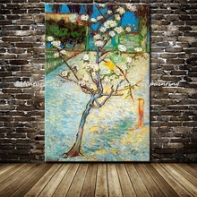 Flor de pêra árvore de vincent van gogh pintura a óleo feito à mão reprodução pintura a óleo sobre tela parede para decoração casa 2024 - compre barato