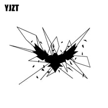 YJZT 16CM*11.4CM Creative Bird Crow Vinyl Car Sticker Decal Black/Silver Graphical Accessories C11-1274 2024 - buy cheap