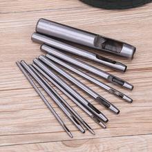 10pcs DIY Handmade Belt Punching Leather Hole Punch Hollow Drilling Tools Leather Handicraft Puncher Set Leather Tool 2024 - buy cheap