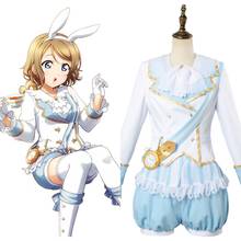 Любовь Live Косплей Aqours You Watanabe костюм Wonderland Алиса полный комплект маскарадная форма для Хэллоуин Карнавальный Костюм 2024 - купить недорого