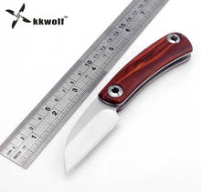 KKWOLF sharp Folding Knife 440C Blade razor Portable Camping Survival Pocket Knives Hunting Tactical Knife outdoor EDC Tools KEY 2024 - buy cheap