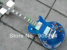 blue flame top electric guitar free shipping hot guitars gold hardwares 2024 - купить недорого