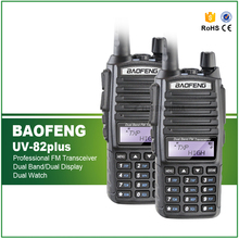 Baofeng-tranceiver portátil tripla potência 8w/4w/1w, 2 peças, original, vhf 136-174mhz, uhf 400-520mhz, dual ptt ham 2024 - compre barato