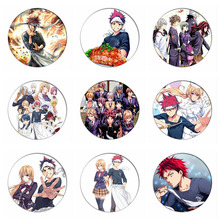 1pcs Anime Shokugeki no Soma Nakiri erina Cosplay Badge Brooch Pin Yukihira souma Cute Collection Badge for Backpack Clothes 2024 - buy cheap