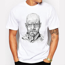 Evolution of Walter White men t shirt cartoon printed customized tee shirts Breaking Bad male short sleeve novelty funny tops 2024 - buy cheap