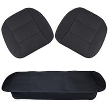 Funda de asiento delantero y trasero para coche, Protector Universal de cuero PU, transpirable, negro y Beige 2024 - compra barato