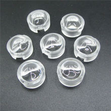 Mini lente led convexa com suporte-refletor, 13mm, 1w, 3w, 15, 30, 45, 60, 90, 100 graus para ir, cftv, led, pcb, lente acrílica com colimador 2024 - compre barato