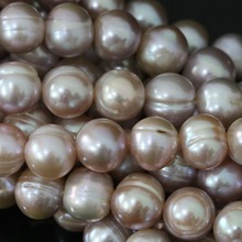 Natural purple freshwater pearl beads round elegant women fine High qality jewelry making 15inch B1380 2024 - buy cheap