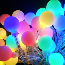 YIYANG 10M 100 Ball Multicolor Christmas LED String Lights 110V 220V IP44 Outdoor Wedding Party Holiday Decoration Lights Luces 2024 - buy cheap