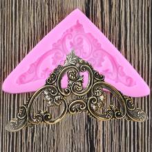 DIY Baroque Scroll Relief Silicone Mold Fondant Chocolate Candy Mold Cake Decorating Tools Kitchen Baking Tools Polymer Clay 2024 - купить недорого
