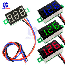 0.36 Inch 3 Bits LED Voltage Meter Tester Mini Digital Panel Voltmeter Green Blue Red Voltmeter Voltage Detection 2024 - buy cheap