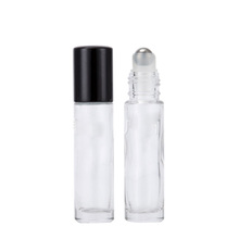 1 Uds 10ml rollo de botella de vidrio de fragancia vacías de Perfume de botella de aceite esencial de 10ml Roll-en negro de plástico de tapa de botella 2024 - compra barato