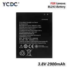 YCDC-batería recargable de iones de litio, 2900mAh, BL 243, BL243, 3,8 V, para Lenovo K3 Note K50-T5, A7000, A7600, 3,8 V 2024 - compra barato