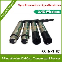 DHL Free Shipping 5pins DMX 512 Wireless Receiver, 2.4G Wireless DMX512 2024 - buy cheap