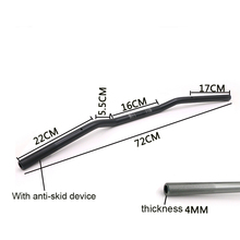 Универсальный мотоциклетный руль, руль для мотоцикла, из алюминиевого сплава, в стиле ретро, черный, с защитой от коррозии, 22 мм 2024 - купить недорого