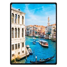 Summer Air Conditioning Blanket Soft Plush Plaids Personalized Venice Scenery Pattern Sofa Car Travel Throw Blankets 2024 - buy cheap