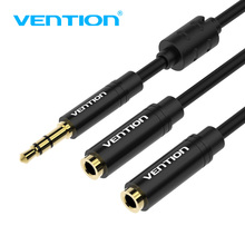 Vention 3.5mm Aux Cable Audio Splitter for Computer Jack 3.5 Male to 2 Female Mic Splitter Earphone Headphone Extension Cable 2024 - buy cheap