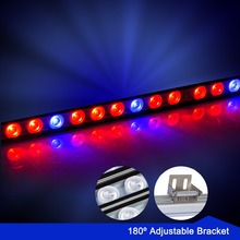 Barra de luz led para cultivo hidropônico, 5 lâmpadas, 108w, à prova d'água, luz vermelha + azul, para cultivo de plantas hidropônicas, vegetais, flores