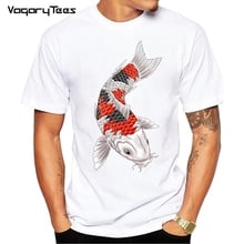 Japan tattoo style Japanese Koi Carp fish T Shirts Women Men T-Shirt Male Female Slim fit Unisex Short Sleeve teeshirt 2024 - buy cheap