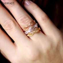 3 pc/set punk estilo dna moda anéis molécula química masculino feminino geeks minimalista anel conjunto de jóias 2024 - compre barato