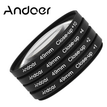 Andoer 49mm Macro Close-Up Filter Set +1 +2 +4 +10 with Pouch for Nikon Canon Sony DSLRs 2024 - buy cheap