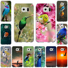 Мягкие силиконовые ТПУ чехлы для Samsung Galaxy S3 S4 S5 Mini S6 S7 S8 S9 S10 Edge Plus Lite Note 5 8 9 милые красивые натуральные птицы 2024 - купить недорого