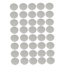 40x8mm círculo redondo de metal em branco moeda gravura carimbando encantos tag pingente para diy fazer encantos chave presente tag jóias fazendo 2024 - compre barato