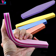 double side sanding Polishing 10pcs/lot mix color nail file 100/180 limas para manicura  professional salon products wholesale 2024 - buy cheap