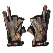 Guantes de pesca con 3 cortes para deportes al aire libre, antideslizantes, transpirables, de camuflaje 2024 - compra barato