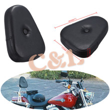 Треугольная подушка для спины Подушка с пуговицей, Sissy Bar Pad, подходит для Harley Custom Chopper Cruiser 2024 - купить недорого