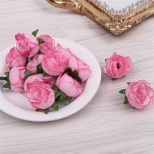 50 Pcs/lot 3Cm Artificial Flower Silk Rose Head Wedding Home Party Decoration DIY Headdress Garland Fake Flower 2024 - buy cheap
