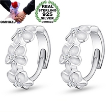 OMH wholesale Fashion jewelry camellia crystal 925 sterling silver Stud earrings YS05 2024 - buy cheap