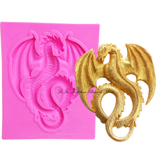 Dragon silicone molds fondant mold cake decorating tools chocolate gumpaste mold soap mould T1012 2024 - buy cheap