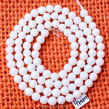 High Quality 4mm Smooth Natural White Coral Round Shape Gems Loose Beads Strand 15" DIY Creative Jewellery Making w3054 2024 - buy cheap