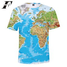 Mapa do mundo t camisa harajuku placa nacional país seção 3d impressão camiseta masculino/feminino verão casual manga curta tshirt roupas 2024 - compre barato
