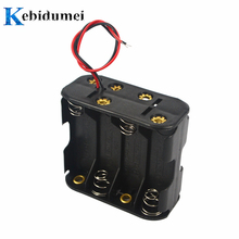 kebidumei NEW 12 Volt 12V Battery Clip Slot Storage Holder Box Case 8 AA Batteries Stack 6 Leads Wire 2024 - buy cheap