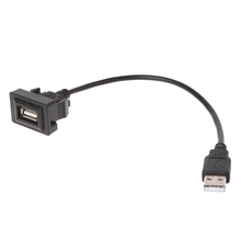 Cable de puerto USB AUX, adaptador de carga de Cable USB, 12-24V, para Toyota Vios/Corolla 2024 - compra barato