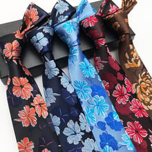 Luxury 8cm Men's Classic Tie Silk Jacquard Woven Floral Flower Cravatta Ties Man Bridegroom Business Necktie Accessories Gift 2024 - buy cheap