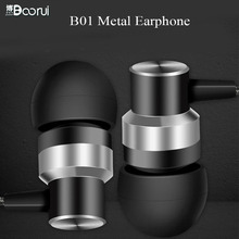 BOORUI Stereo Auriculares B01 Earphones Stereo Bass  Earpieces 3.5MM Plug Hands-free earbuds for for Smart phones 2024 - buy cheap