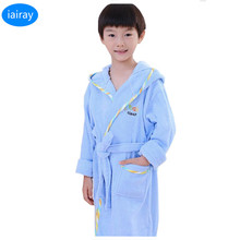 boys bathrobe kids hooded poncho towel pink bathrobe for girls roupao blue bath robe green loose cotton pajamas baby bath robes 2024 - buy cheap